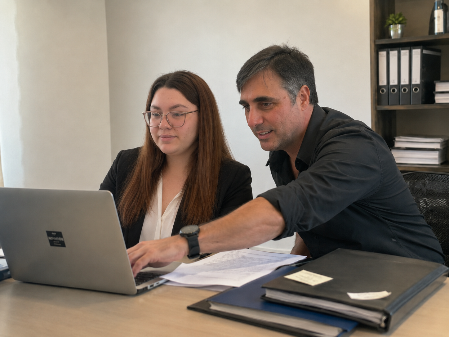 Equipo de Gestoría Uruguay atendiendo una consulta